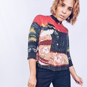 Chico's Silk Kimono Blouse